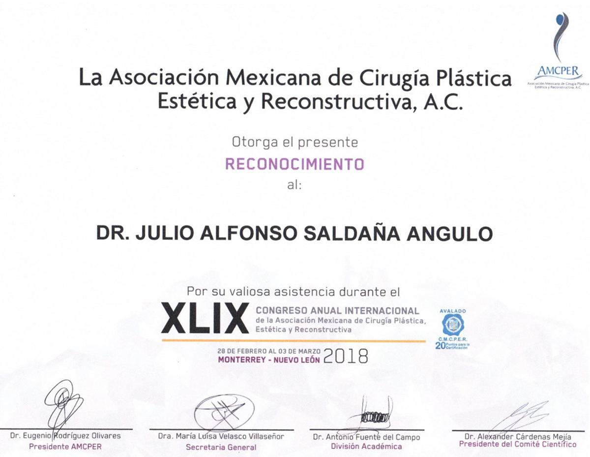 Asociacion Mexicana de Cirugia Plastica Estetica y Reconstructiva A.C