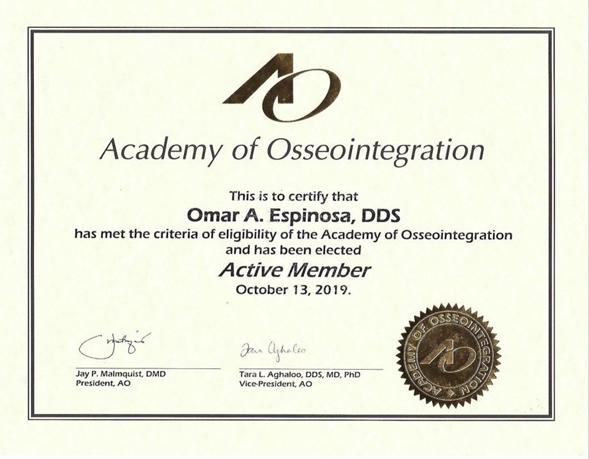 Academy Of Osseointegration