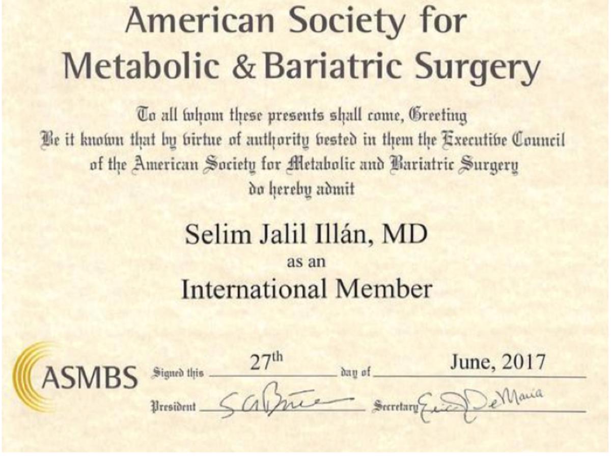 AMERICAN SOCIETY FOR MATABOLIC AND BARIATRIC SURGERY