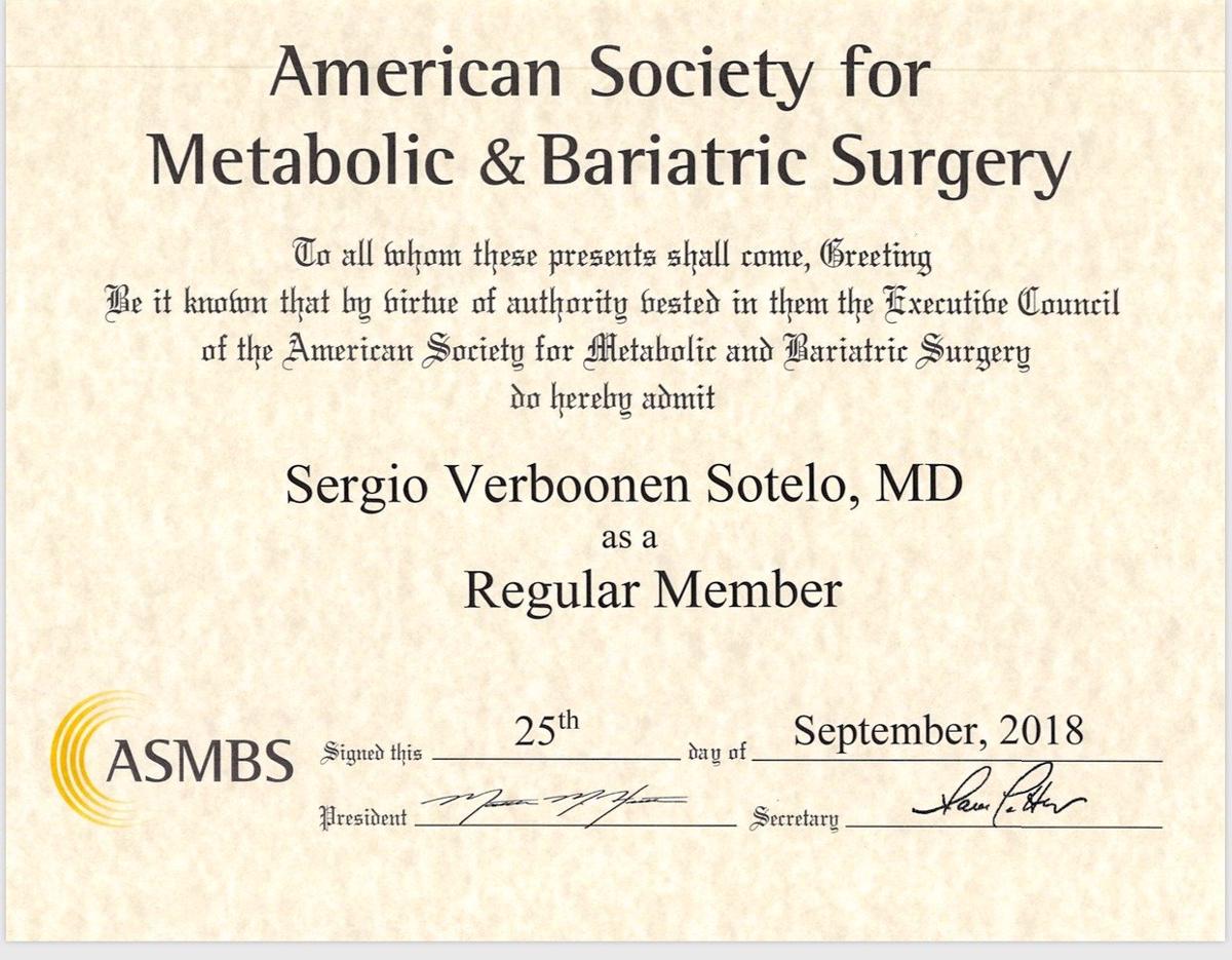 American society for metabolic and bariatric surgery